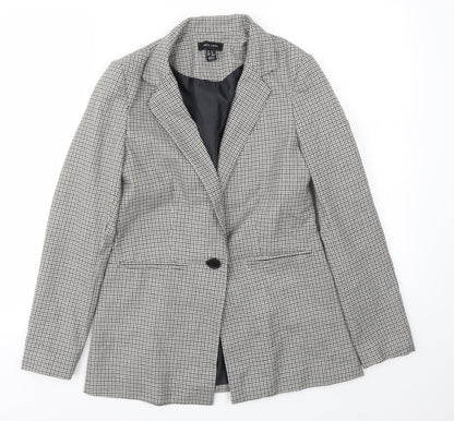 New Look Womens Multicoloured Geometric  Jacket Blazer Size 6