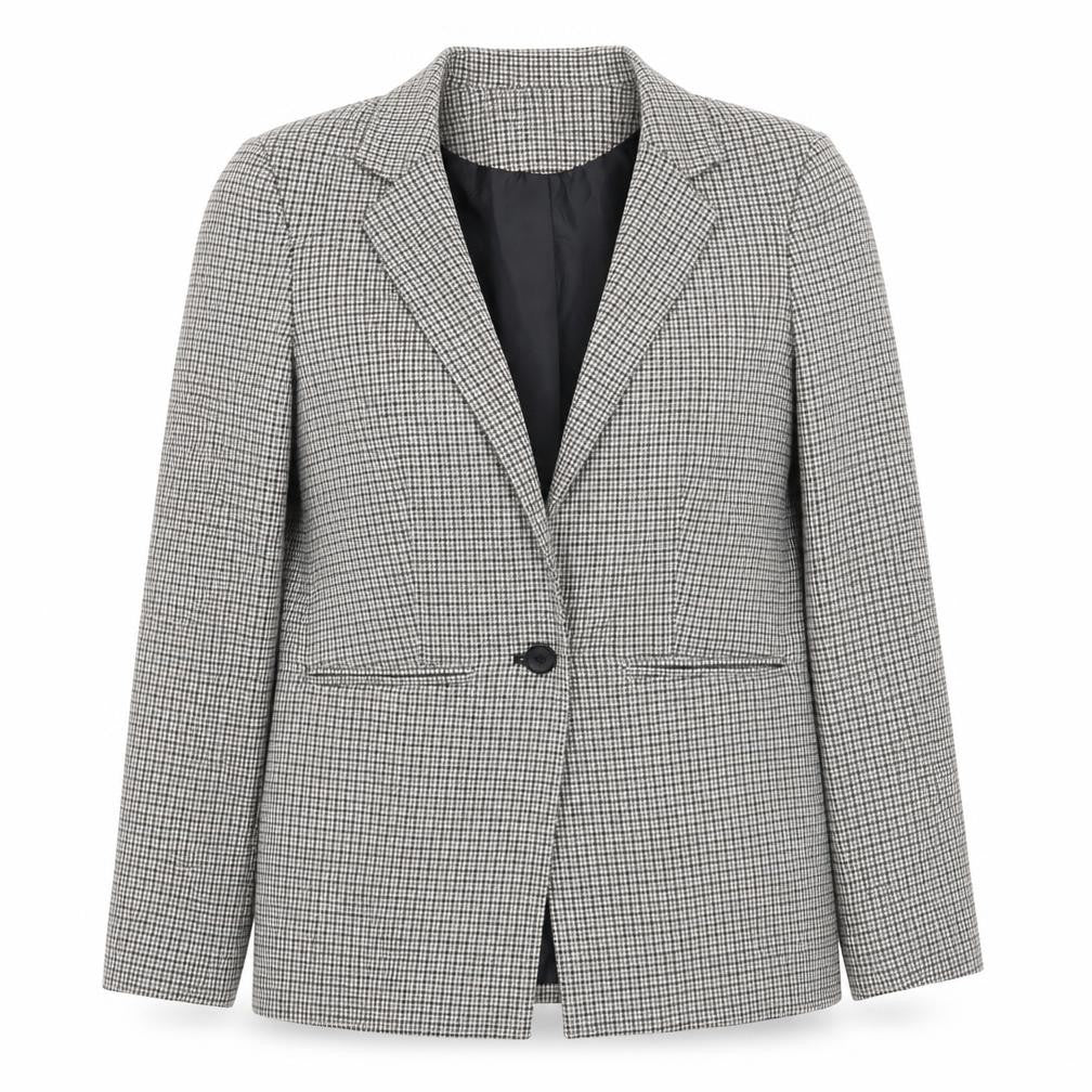 New Look Womens Multicoloured Geometric  Jacket Blazer Size 6