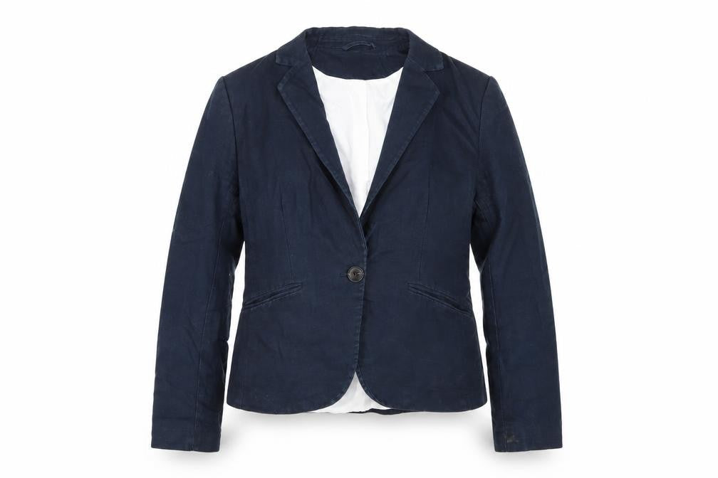 H&M Womens Blue   Jacket Suit Size 6