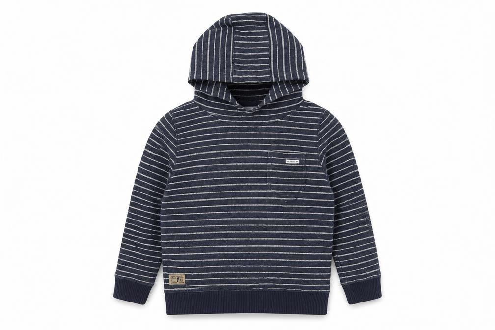 Next Boys Blue Spotted  Pullover Hoodie Size 8 Years
