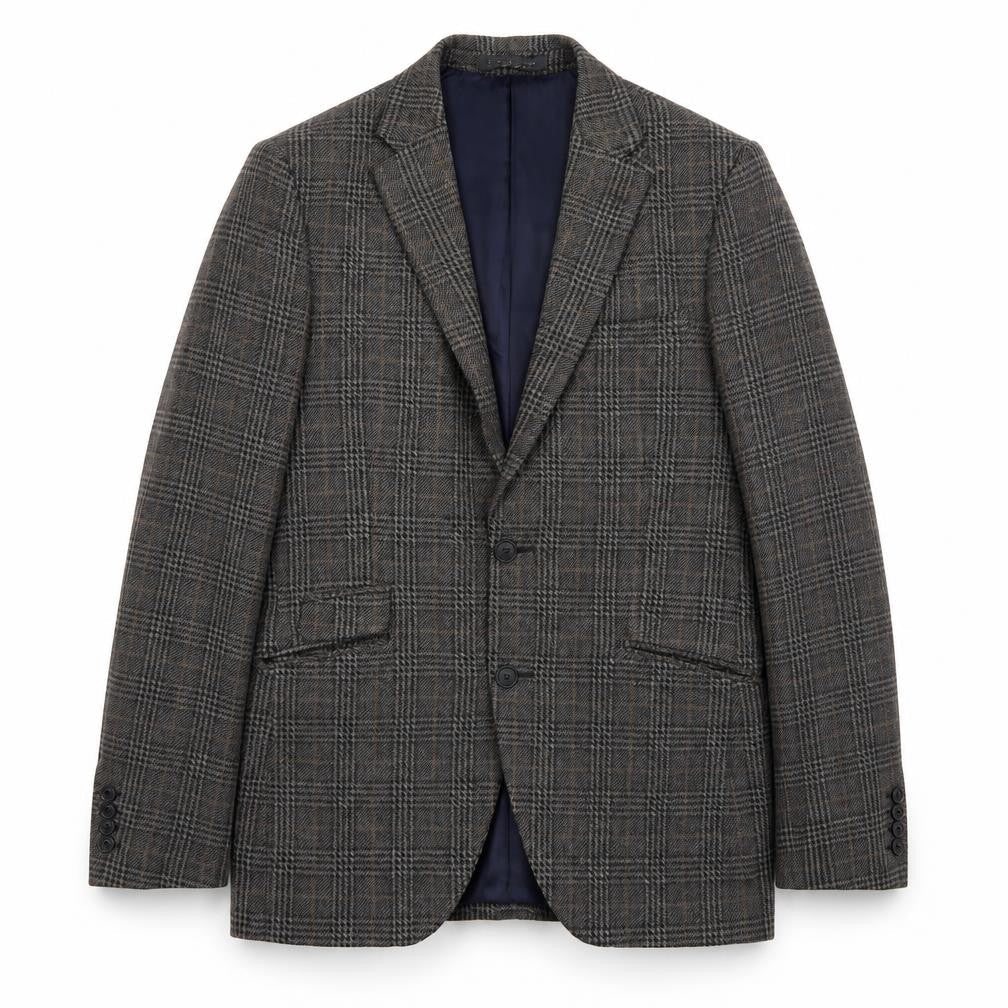 Debenhams Mens Brown Check  Jacket Suit Size 38