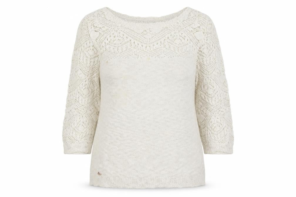 Preworn Womens White   Pullover Jumper Size 16