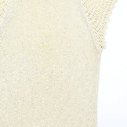 Emreco Womens Gold   Basic T-Shirt Size S