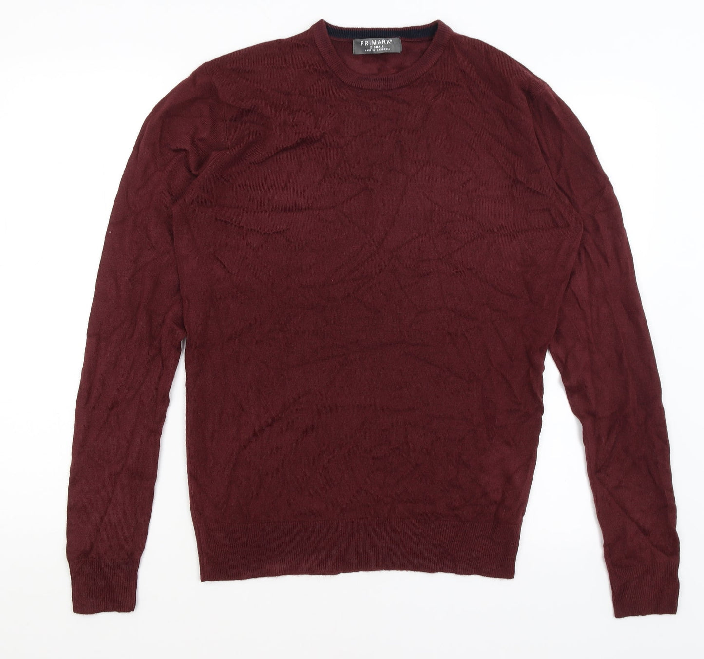 Primark Mens Red   Pullover Jumper Size XS