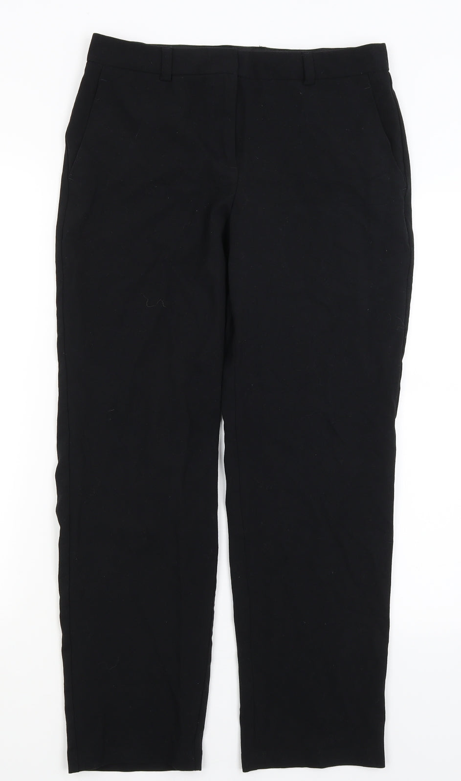 M&S Womens Black   Dress Pants Trousers Size 10 L28 in
