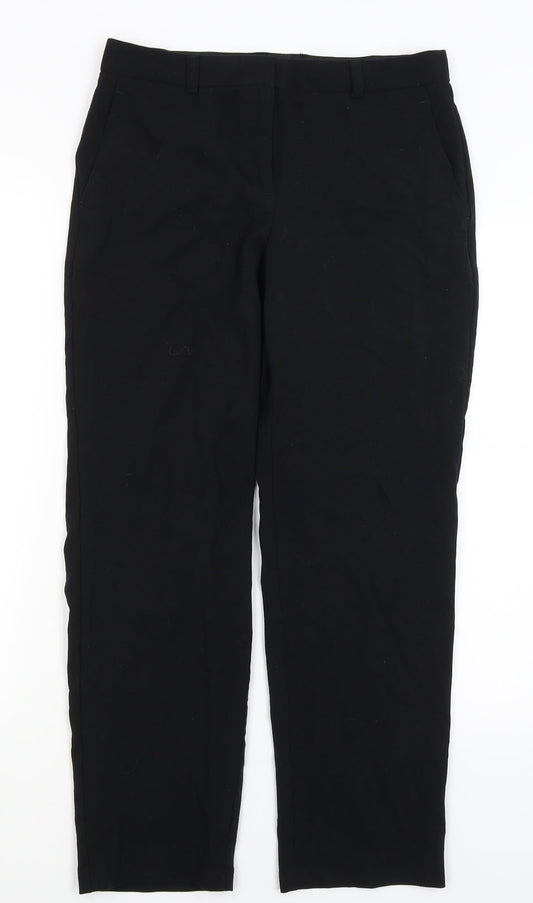 M&S Womens Black   Dress Pants Trousers Size 10 L28 in
