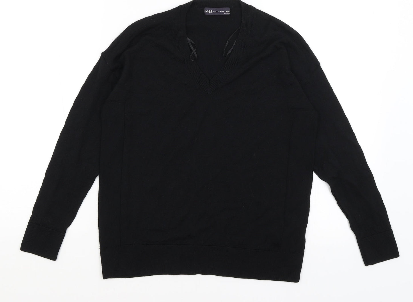M7S Womens Black   Pullover Jumper Size S