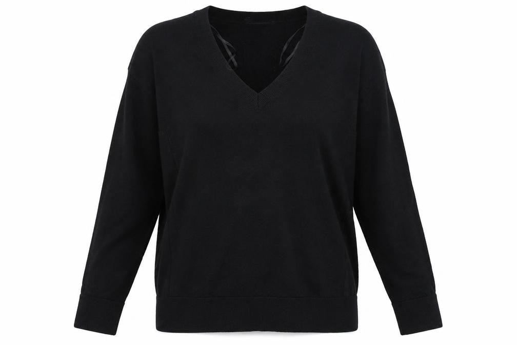 M7S Womens Black   Pullover Jumper Size S