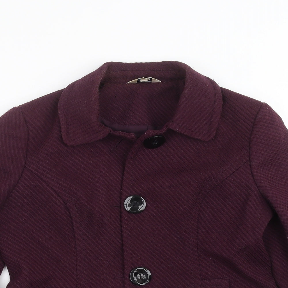 M&Co Womens Purple Striped  Jacket  Size 12