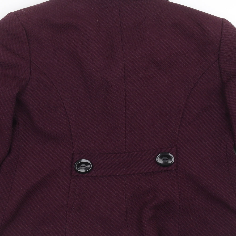 M&Co Womens Purple Striped  Jacket  Size 12