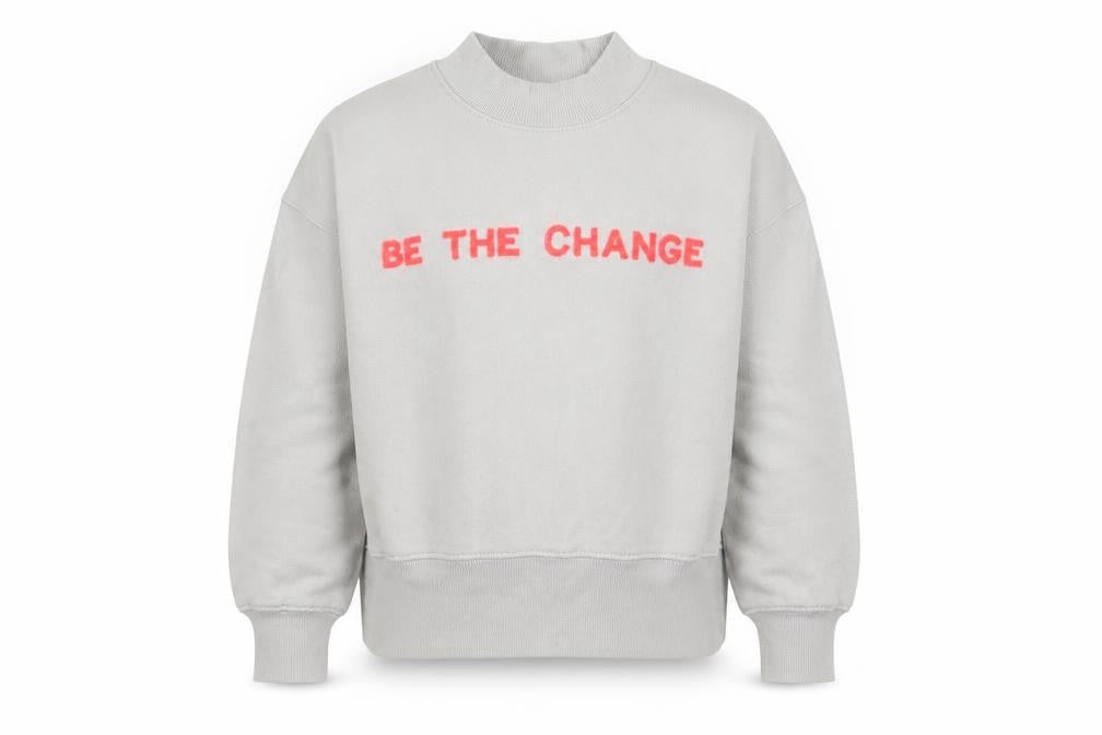 Primark Girls Grey   Pullover Sweatshirt Size 8-9 Years  - be the change