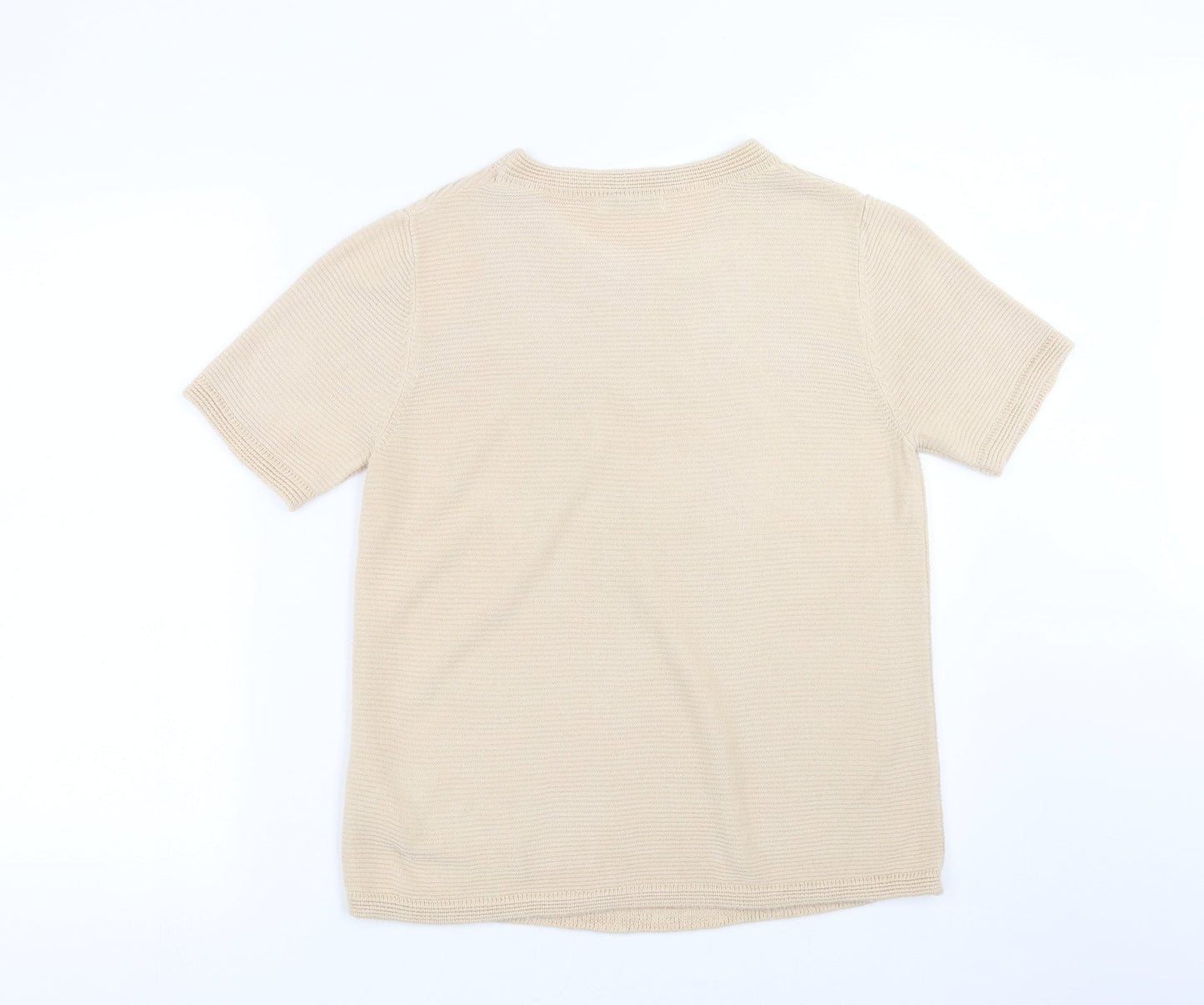 Marks and Spencer Womens Beige  Knit Pullover Jumper Size 12