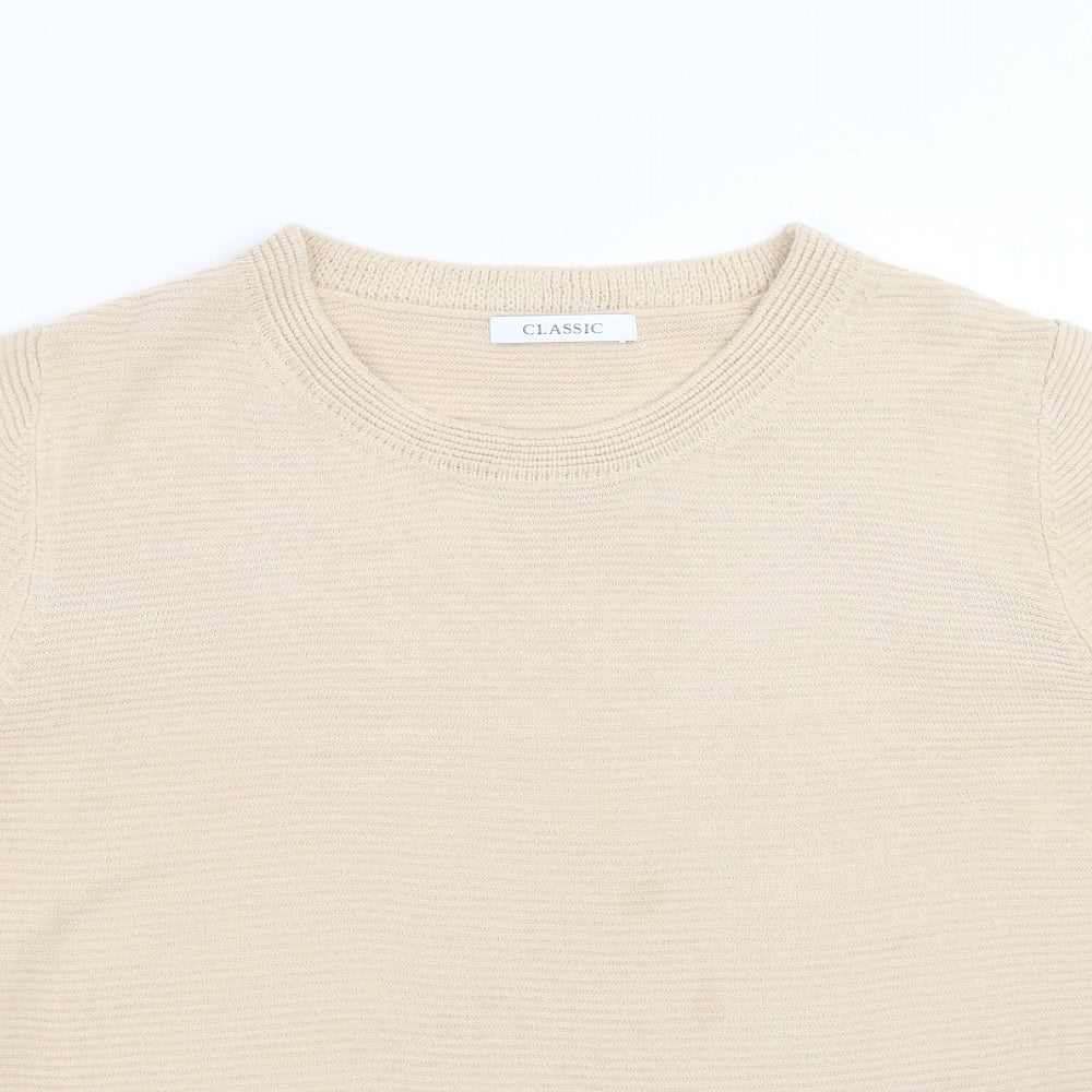 Marks and Spencer Womens Beige  Knit Pullover Jumper Size 12