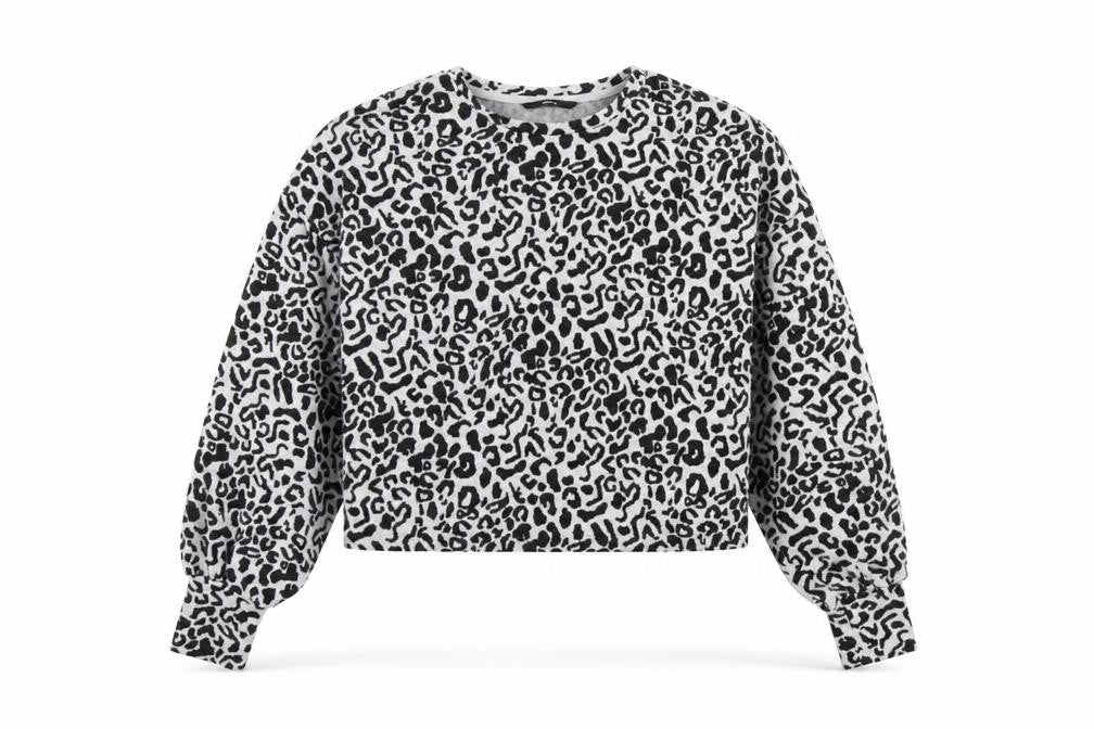George Womens Grey Animal Print  Pullover Jumper Size S