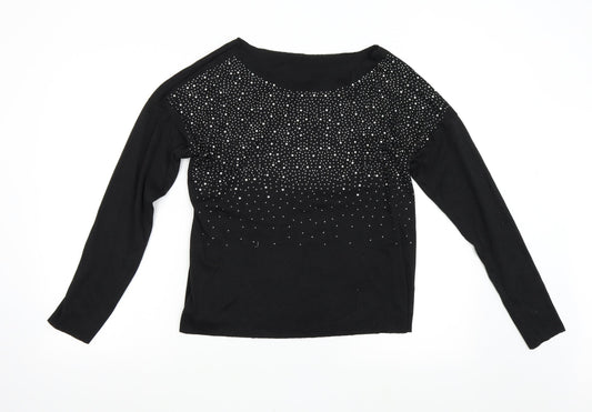 Preworn Womens Black   Pullover Jumper Size XL