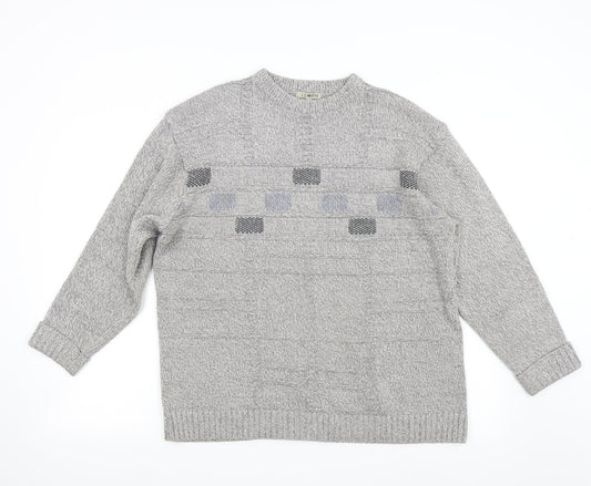 JJ Willis Mens Grey   Pullover Jumper Size M