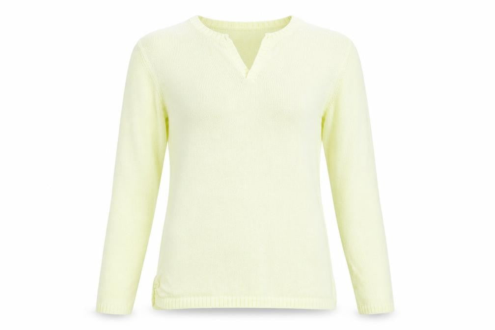 Bonmarché Womens Yellow Knit Pullover Jumper Size S