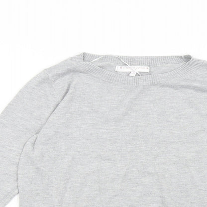 Next Womens Grey  Knit Pullover Jumper Size 10