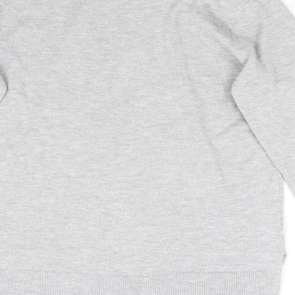 Next Womens Grey  Knit Pullover Jumper Size 10