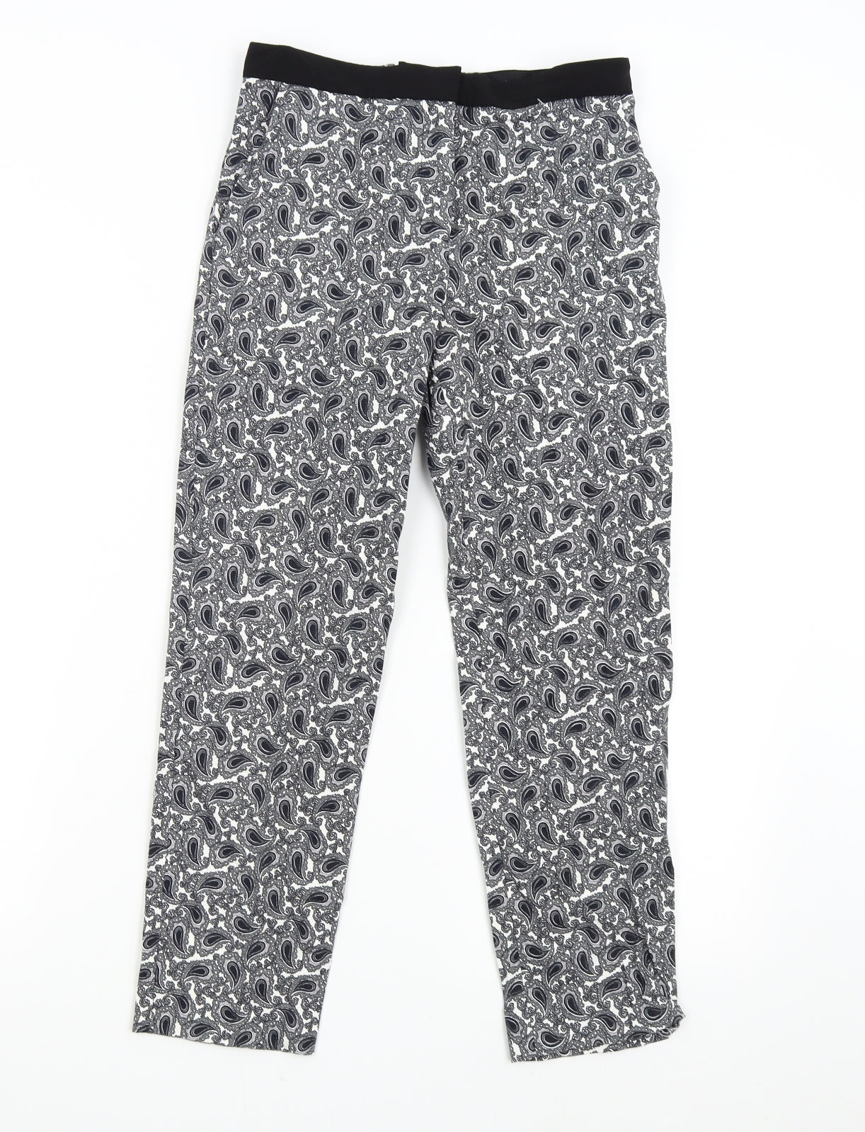 Topshop Womens Multicoloured Paisley  Trousers  Size 6 L24 in