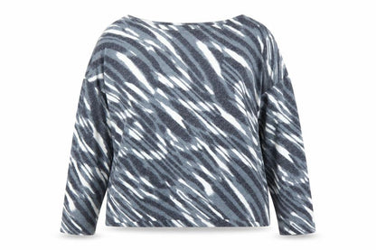 Debenhams Womens Grey Striped  Basic Blouse Size 14