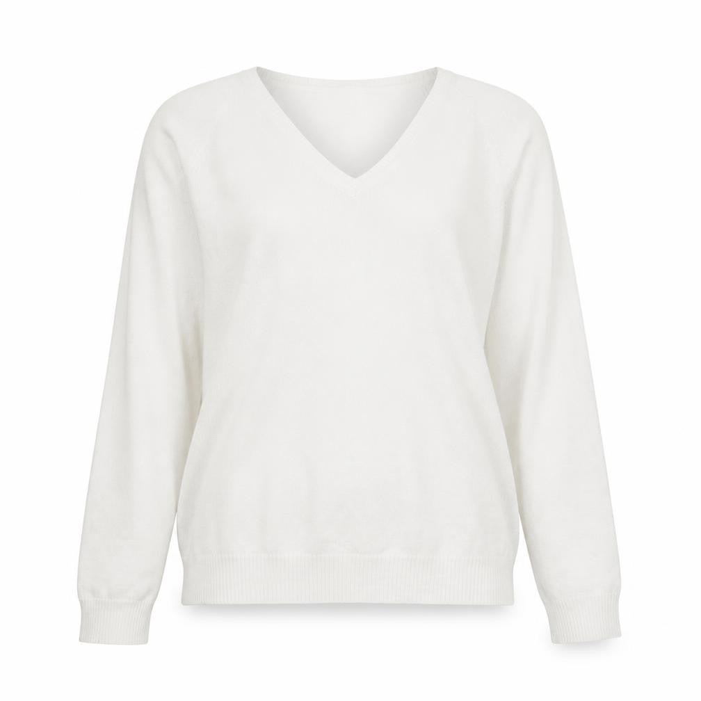 Preworn Womens White   Pullover Jumper Size L