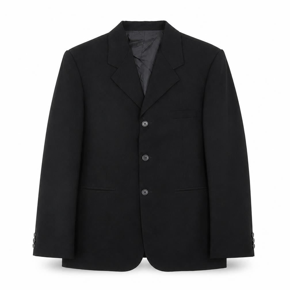 VivaKi Mens Black   Jacket Suit Jacket Size 40
