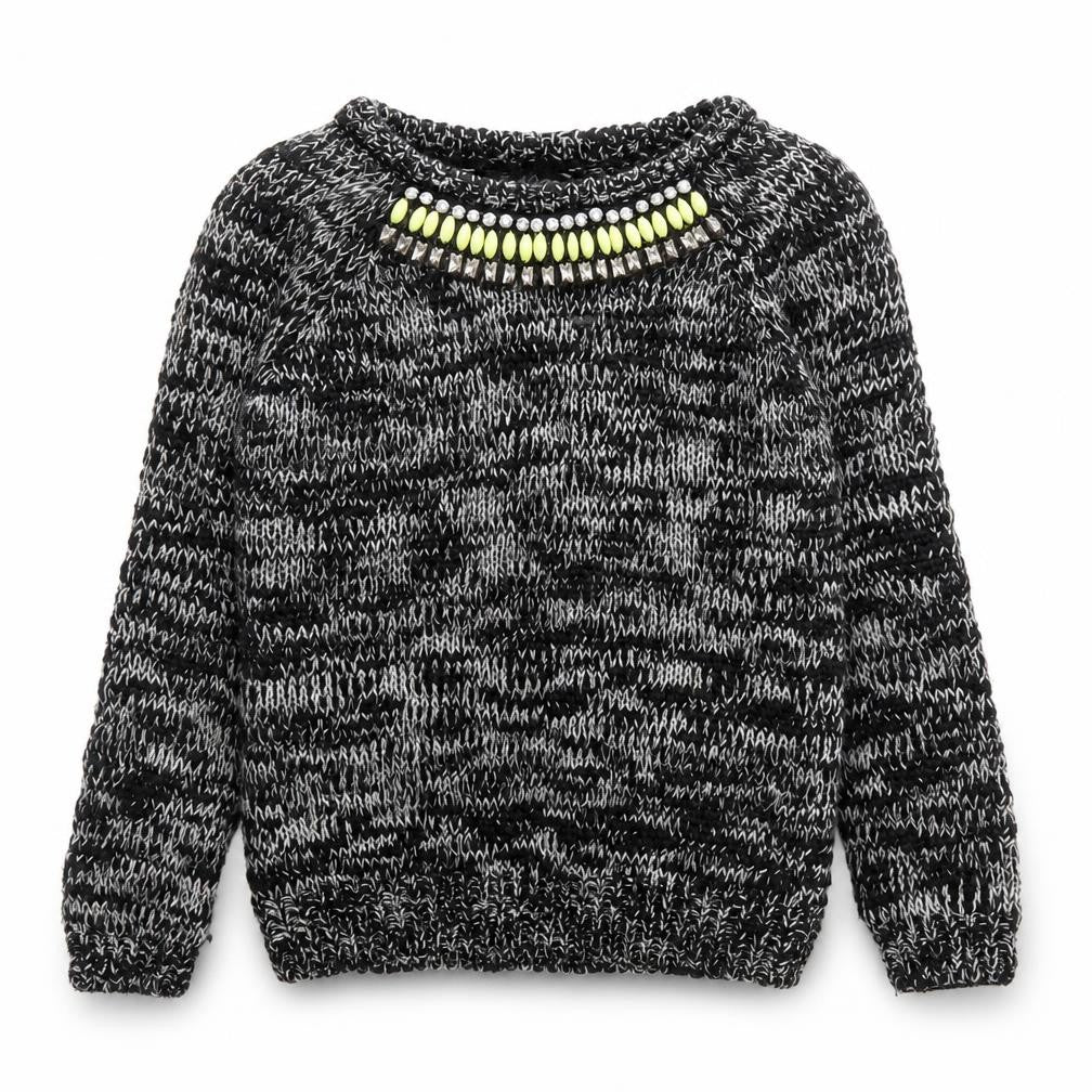 Matalan Girls Grey   Pullover Jumper Size 10 Years