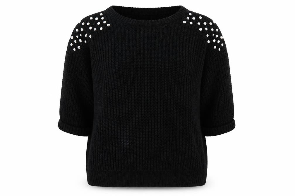 Lou Lou Womens Black   Pullover Jumper Size M