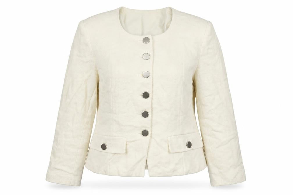 Mode Womens White   Jacket Blazer Size 12