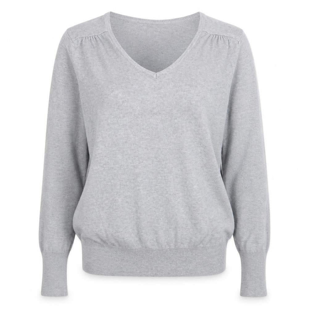M&Co Womens Grey  Knit Pullover Jumper Size M