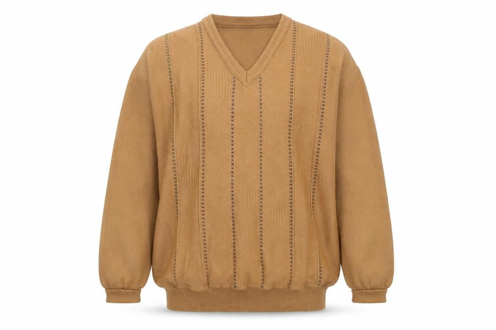 Peter Gribby Mens Brown   Pullover Jumper Size L