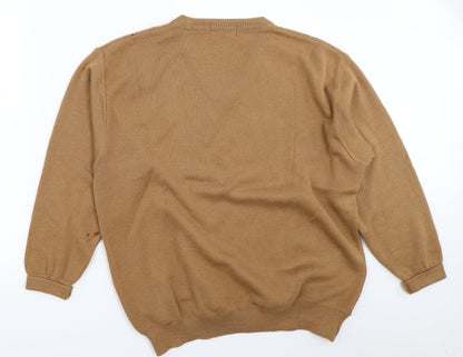 Peter Gribby Mens Brown   Pullover Jumper Size L