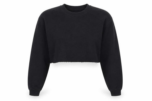 PRETTYLITTLETHING Womens Black   Pullover Sweatshirt Size S