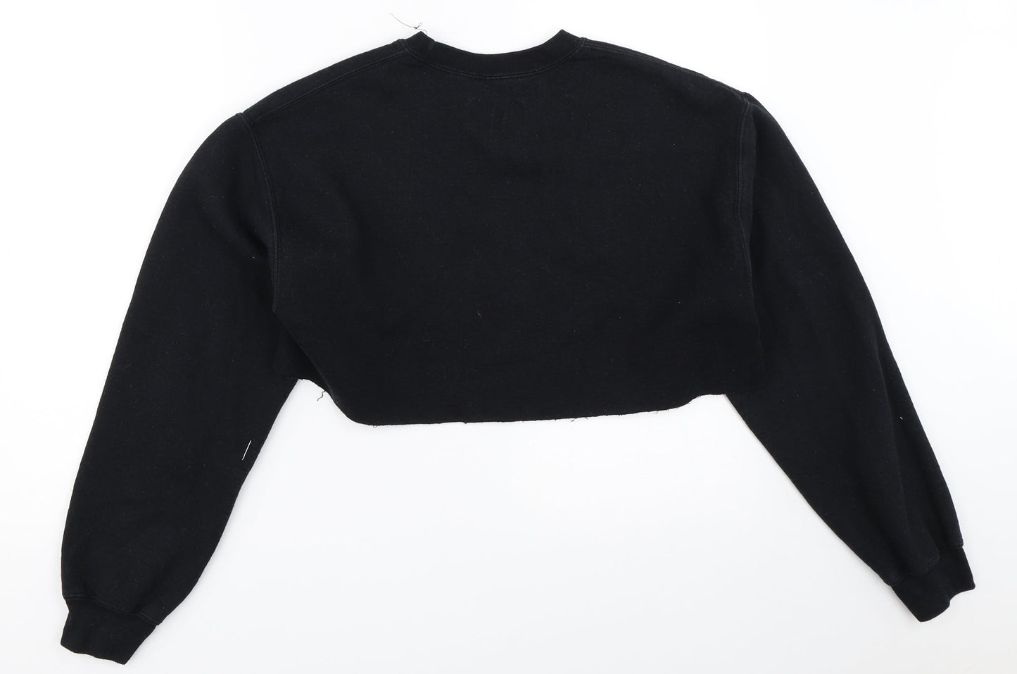 PRETTYLITTLETHING Womens Black   Pullover Sweatshirt Size S