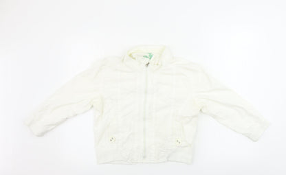 Preworn Womens White   Jacket Coat Size 12