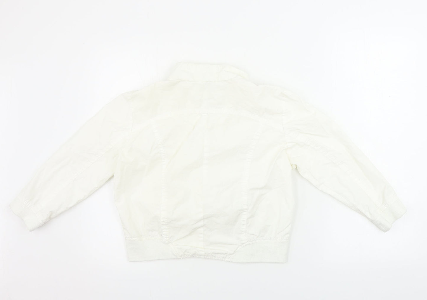 Preworn Womens White   Jacket Coat Size 12