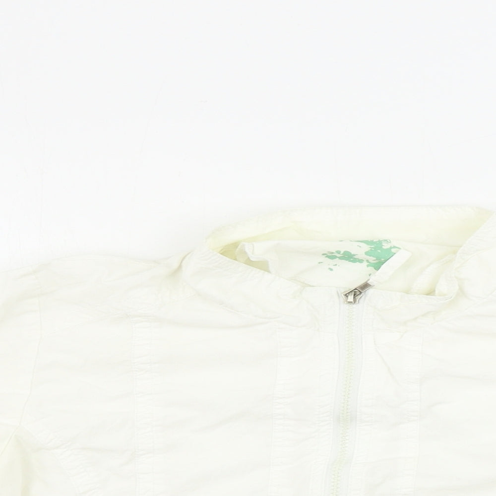 Preworn Womens White   Jacket Coat Size 12