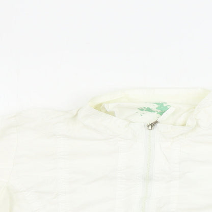 Preworn Womens White   Jacket Coat Size 12