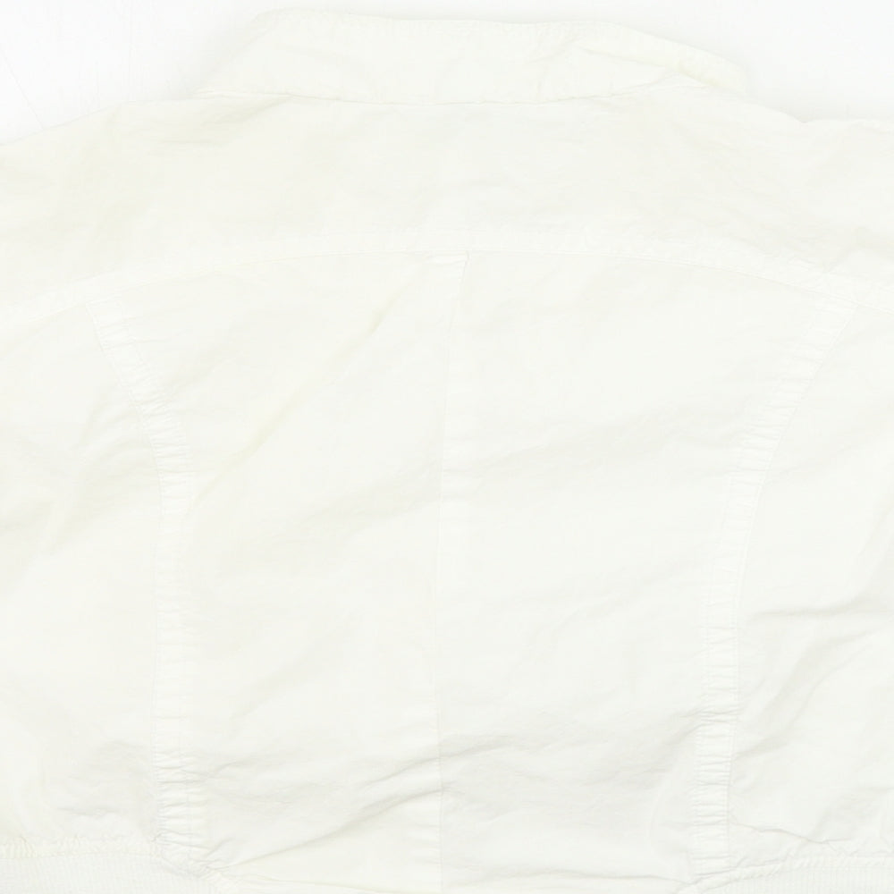 Preworn Womens White   Jacket Coat Size 12