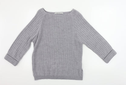Tru Collection  Womens Grey   Pullover Jumper Size L