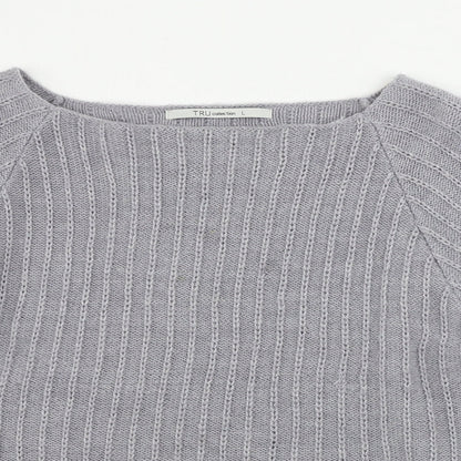 Tru Collection  Womens Grey   Pullover Jumper Size L