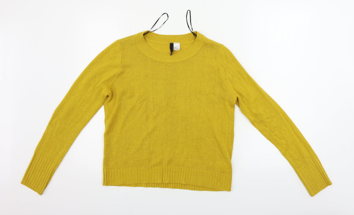 H&M  Womens Yellow   Pullover Jumper Size S