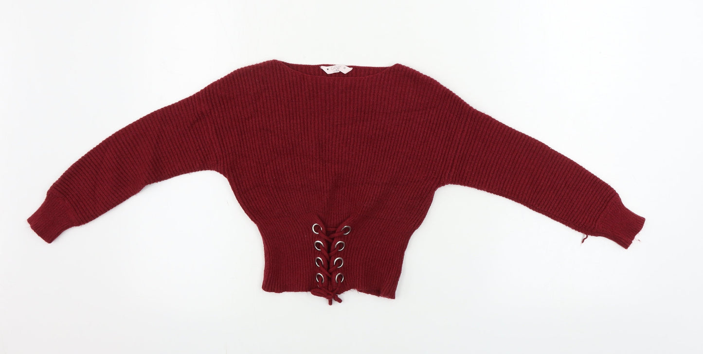 Candy Girls Red   Pullover Jumper Size 10 Years