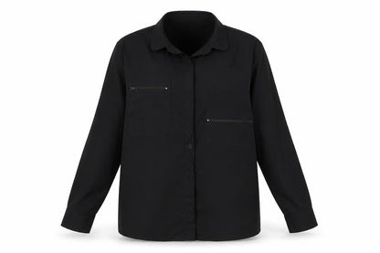 Boohoo  Womens Black   Basic Button-Up Size 6