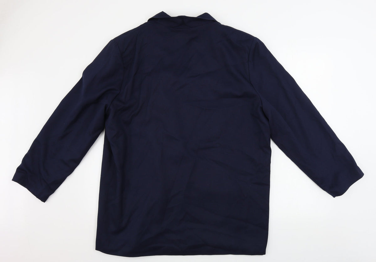 Preworn  Womens Blue   Jacket Blazer Size 18