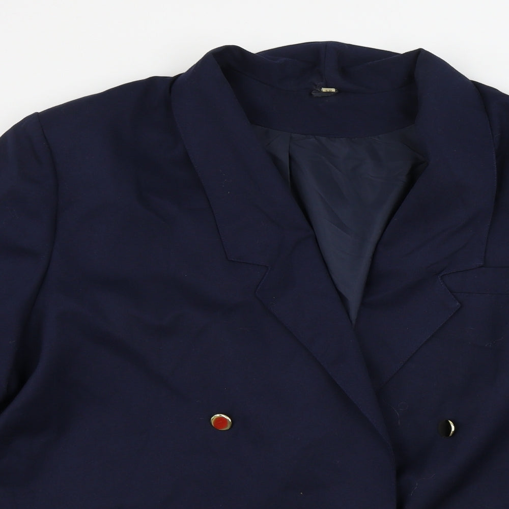 Preworn  Womens Blue   Jacket Blazer Size 18
