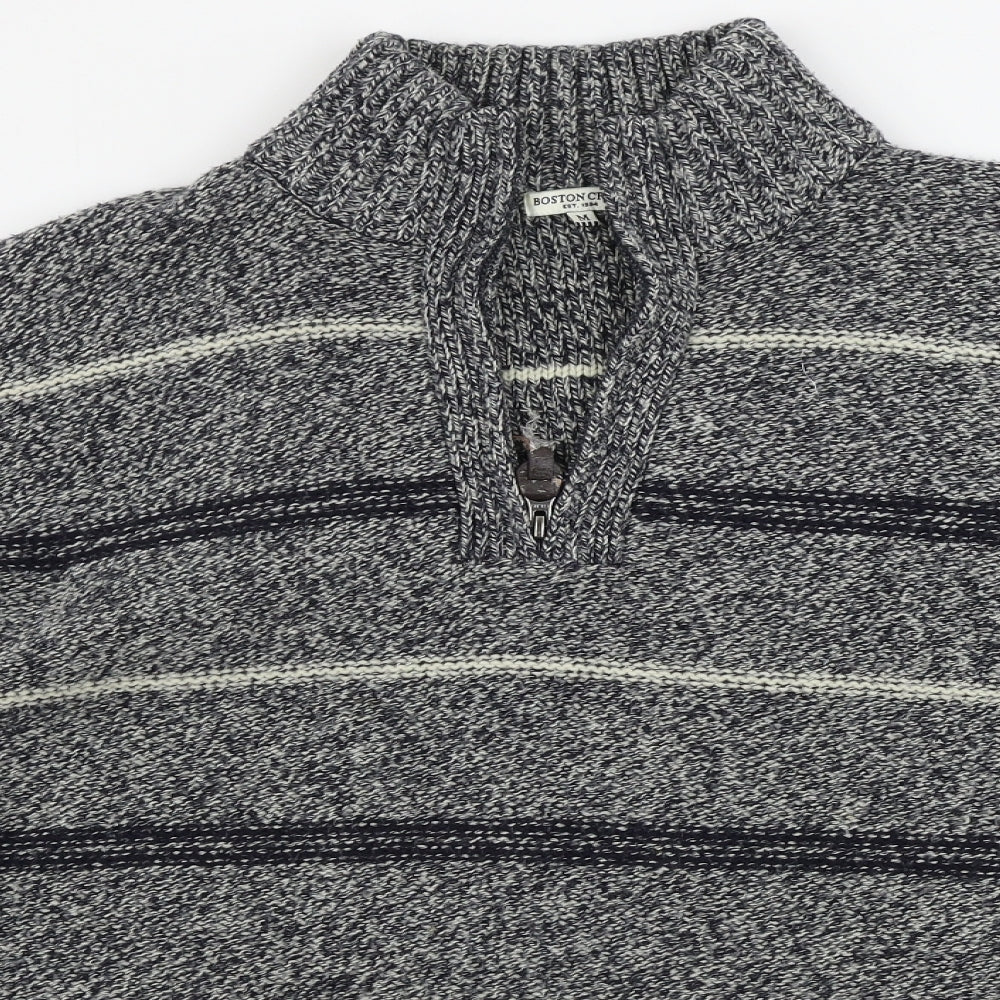Boston crew    Mens Grey   Henley Jumper Size M