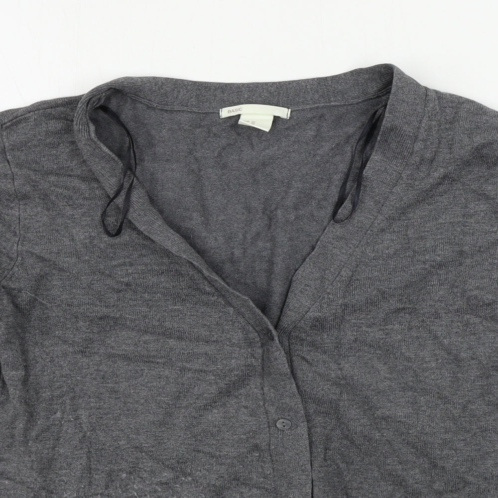 H&M  Womens Grey   Cardigan Jumper Size XS