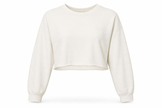 PRETTYLITTLETHING Womens White   Pullover Sweatshirt Size 6